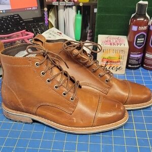 Helm Hollis Men's Brown Leather Boots New